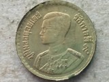 THAILANDA-10 SATANG 1957, Asia, Bronz-Aluminiu