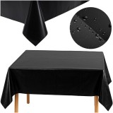 Fata de masa decorativa din folie neagra 137x274 cm Ruhhy