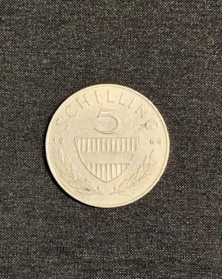Moneda 5 schilling 1969 Austria foto