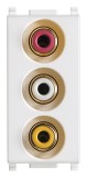 Priza audio RCA 1M Vimar Plana alb 14335