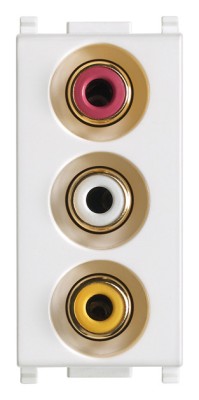 Priza audio RCA 1M Vimar Plana alb 14335 foto