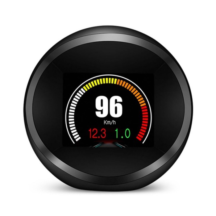 Indicator digital auto multifuncțional, Head Up Display Techstar&reg; OBD II, P 11, Display 1.8 inch, Detector de diagnosticare, Eliminare cod de eroare,