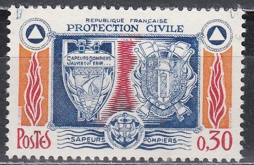 Franta 1964 - Protecția Civilă, MNH