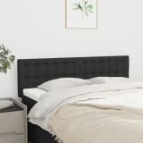 Cumpara ieftin Tăblii de pat, 2 buc., negru, 72x5x78/88 cm, textil
