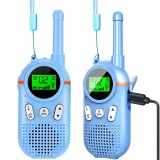 Set 2 statii Walkie Talkie pentru copii, cu Raza Lunga de Actiune, functia Vox, Varsta Recomandata +3 ani, Sunet clar, Statie radio VisionHub&reg; pentru