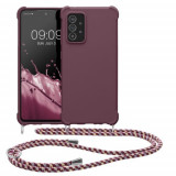 Husa Kwmobile pentru Samsung Galaxy A52/Galaxy A52 5G/Galaxy A52s 5G, Silicon, Violet, 58558.187