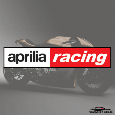 APRILIA RACING-MODEL 2-STICKERE MOTO - 15 cm. x 2.90 cm. foto