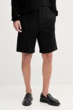 Emporio Armani pantaloni scurți culoarea negru, EM001112 AF13488