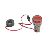 Indicator digital ampermetru si voltmetru LED rosu 0-100A/50-500V AC &Oslash; 22mm Breckner Germany