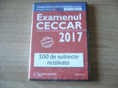 Examenul CECCAR 2017.100 de subiecte rezolvate (CD) foto