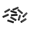 Set 10 terminatii metalice pentru snur Crisalida, diametru 4 mm, 5 x 17 mm, Negru