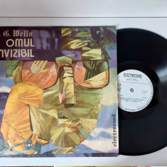 Omul Invizibil - H.G.Wells, Disc Vinil, Electrecord,