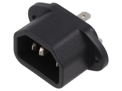 Conector alimentare AC C14 10A 250V foto