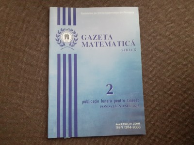 GAZETA MATEMATICA NR2/2018 foto