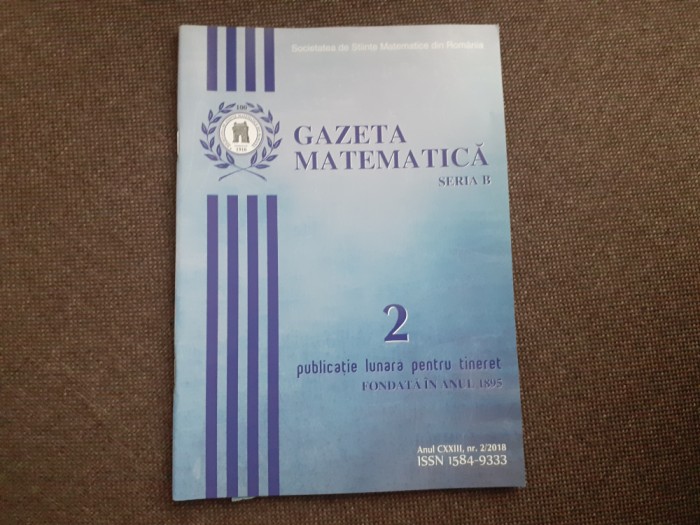 GAZETA MATEMATICA NR2/2018