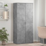 vidaXL Pantofar, gri beton, 80 x 39 x 178 cm, PAL