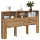 VidaXL Tăblie pat dulap stejar artizanal 180x19x103,5cm lemn prelucrat