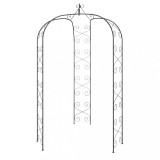 Cumpara ieftin Arcada de gradina, negru, &Oslash;180x255 cm, otel
