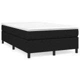 Cumpara ieftin Cadru de pat cu arcuri, negru, 120x200 cm, textil