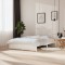 Gossi cadru de pat king size, alb, 150x200 cm, lemn masiv