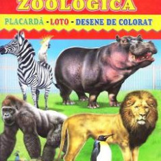 Gradina zoologica - Placarda, Loto, Desene de colorat