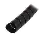 &Icirc;nfășurare &icirc;n spirală polipropilenă neagră 34mm 1m
