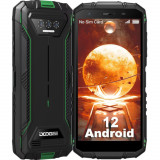 Telefon mobil Doogee S41 Verde, 4G, IPS HD+ 5.5&quot;, 3GB+ 3GB RAM, 16GB ROM, Android 12, Helio A22 OctaCore, GPS, IP68, 6300mAh, Dual SIM