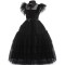 Rochie neagra model Wednesday, fete 140 cm, USSPY