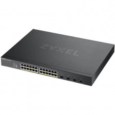 Switch ZyXEL Gigabit XGS1930-28HP PoE 28 porturi Negru foto