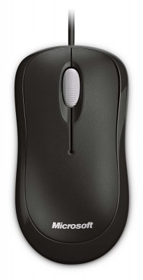 MOUSE MICROSOFT, &amp;quot;Basic&amp;quot;, PC sau NB, cu fir, USB, optic, 800 dpi, butoane/scroll 3/1, , negru, &amp;quot;P58-00057&amp;quot; (timbru verde 0.18 lei) foto