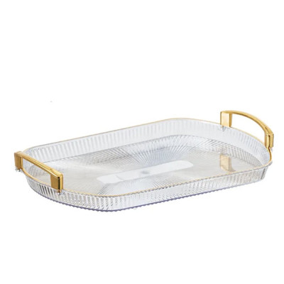 Tava decorativa Pufo Ellegant pentru servire aperitive, prajituri, fructe, cu manere rotunde, 35 cm foto