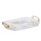 Tava decorativa Pufo Ellegant pentru servire aperitive, prajituri, fructe, cu manere rotunde, 35 cm