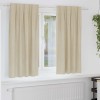 VidaXL Perdele cu perdele 2 pcs Crem 140 x 175 cm Catifea 4107184
