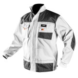 Jacheta de lucru alba NEO TOOLS, marimea LD/54, cu buzunare si &icirc;ntarituri