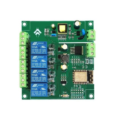 Modul releu ESP8266 WIFI, cu 4 canale, ESP-12F foto