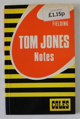 FIELDING TOM JONES NOTES , 1981 foto