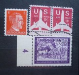 Set timbre Germania Deutsches Reich Hitler Caleașcă USA Airmail 11c - A228