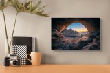 Tablou Canvas pe tema Deșertului cu Lumina, 39 x 26 cm, CMCLASS
