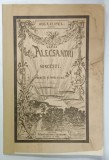 VASILE ALECSANDRI - MIRCESTI - SCHITE SI IMPRESII de AUG. R. - CLAVEL , 1890