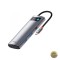 Hub USB-C Baseus Metal Gleam 2 x USB-A 3.0 - 2 x USB-C - 1 x HDMI - 1 x SD - 1 x microSD Gri WKWG020113
