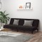 Gossi canapea extensibila cu 2 locuri, negru, catifea