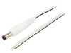 Cablu Alb 2x0,5mm2 cu Mufă DC 5,5/2,5 1,5m, WEST POL