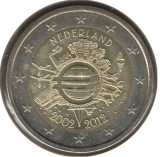 OLANDA 2 euro comemorativa 2012 TYE (10 ani euro) - UNC, Europa, Cupru-Nichel