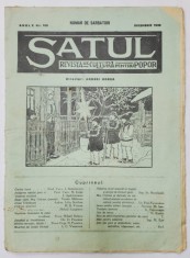 SATUL , REVISTA DE CULTURA PENTRU POPOR , NR.109 , 1939 foto