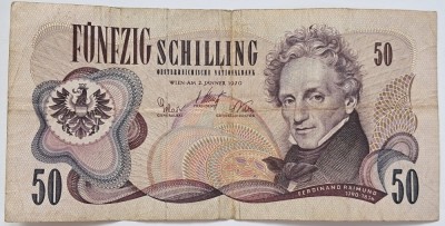 Austria, 50 Shilling 1970 foto