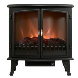 Semineu electric cu efect de flacara, 1800W, 2 trepte, ventilator incorporat, 63x35x70 cm, negru Household NewTrend