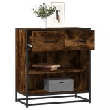 VidaXL Bufetă Stejar afumat 68x35x76 cm Lemn prelucrat