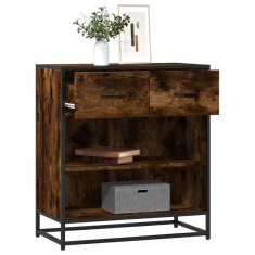 vidaXL Bufetă Stejar afumat 68x35x76 cm Lemn prelucrat 848986