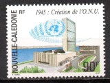 NOUA CALEDONIE 1995, Aniversari - ONU, Arhitectura, serie neuzată, MNH, Nestampilat