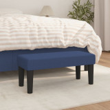 Banca Gossi Albastra 70x30x30 cm Textil Tapitata Multifunctionala Comoda pentru Living Dormitor Hol